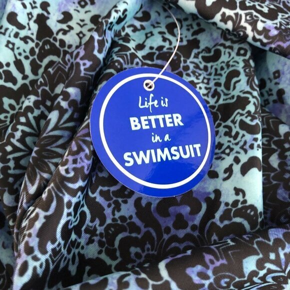 Swimsuits For‎ All Swim Tee Top Cover Up Multicolor - Picture 5 of 8